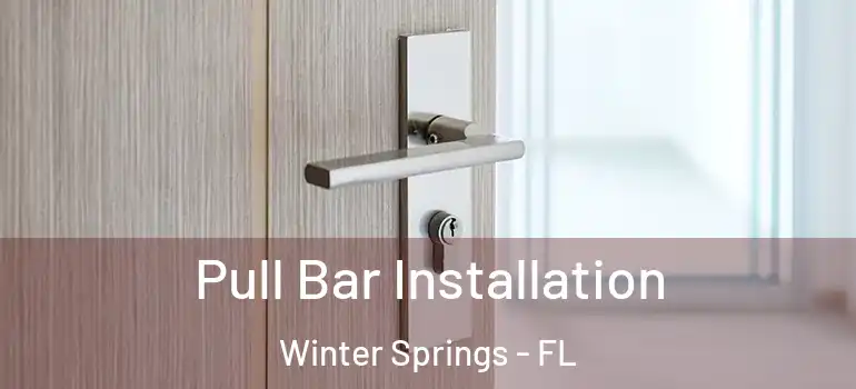  Pull Bar Installation Winter Springs - FL